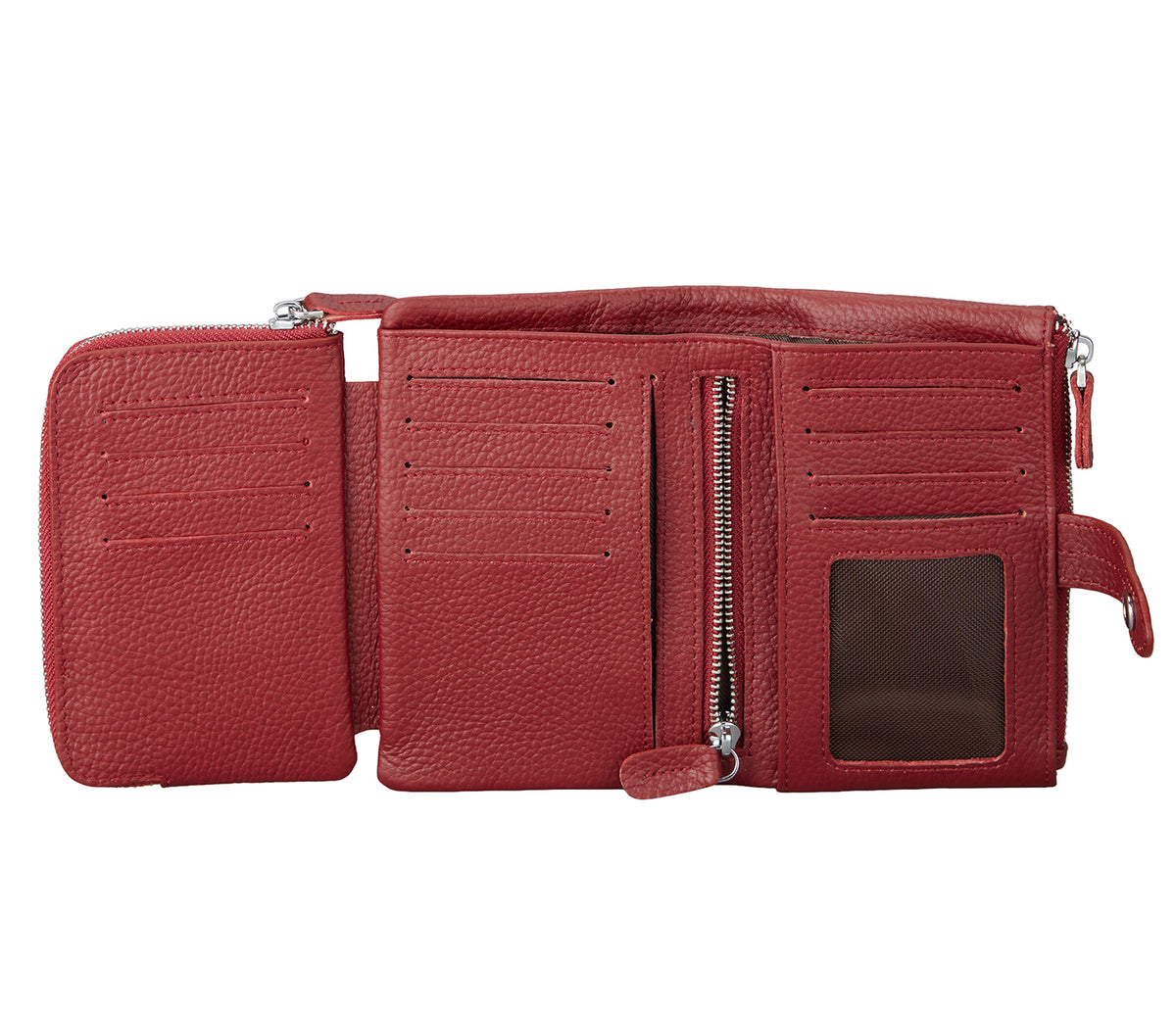 Cintia Womens Wallet - Wine
