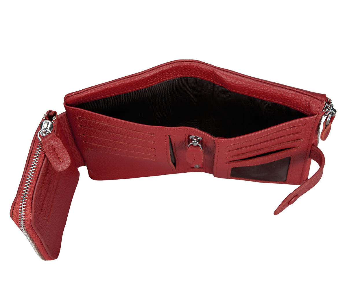 Cintia Womens Wallet - Wine