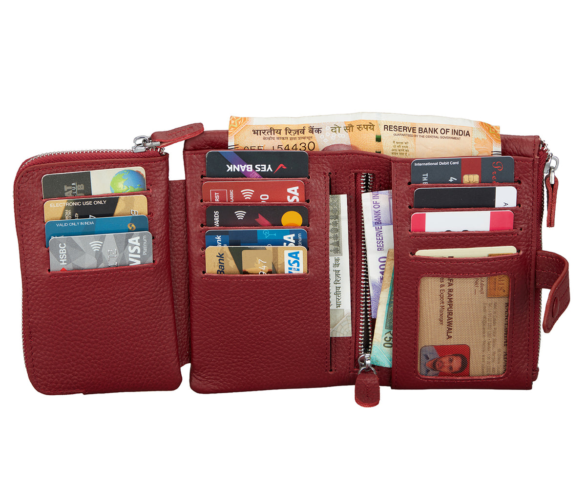 Cintia Womens Wallet - Wine