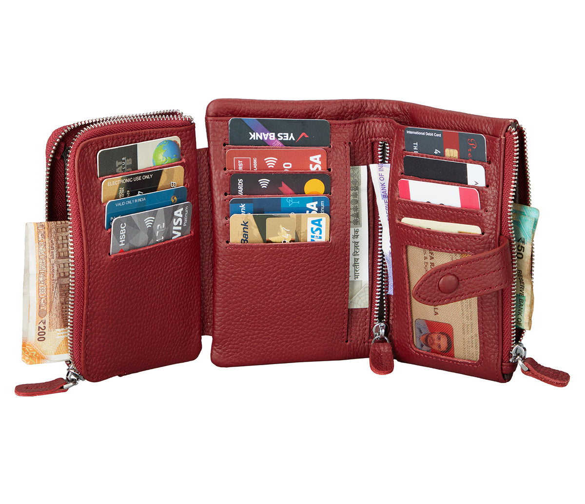 Cintia Womens Wallet - Wine