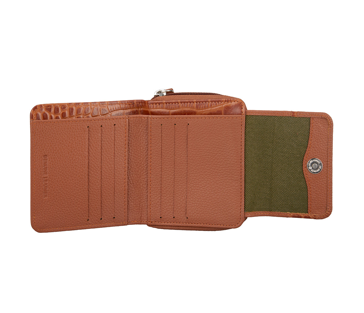 Luna Womens Wallet - Tan