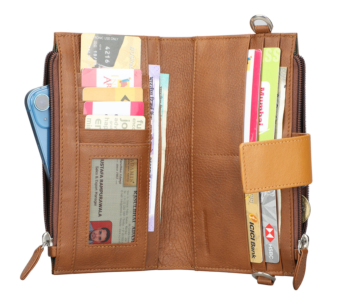 Azura Womens Wallet - Mustard