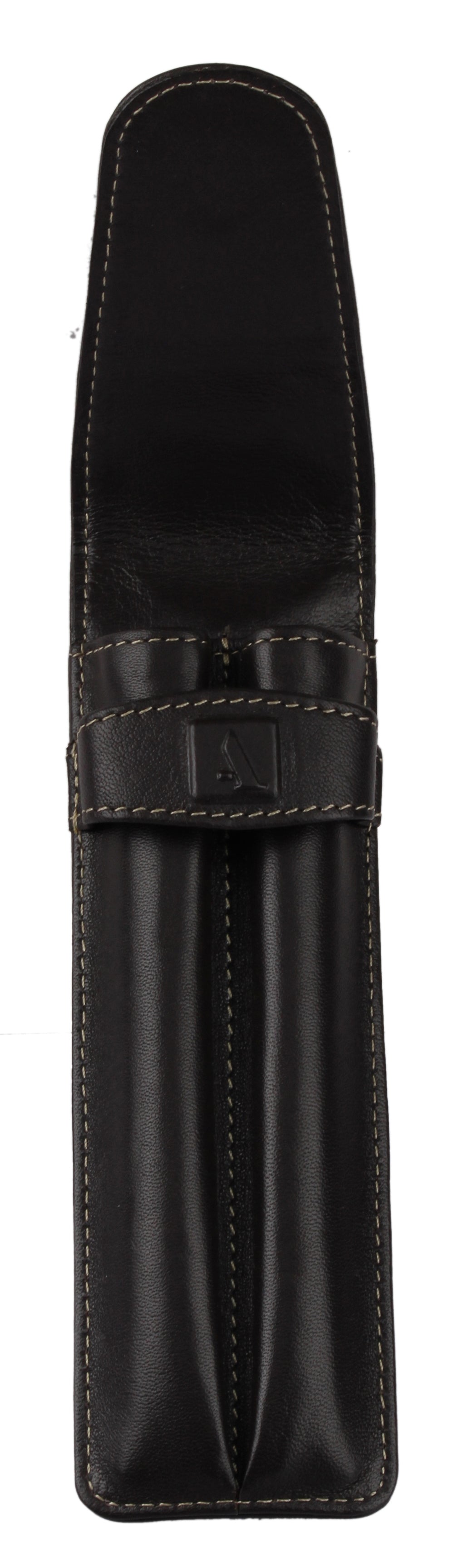 Pen Case to Carry 2 Pens - Brown