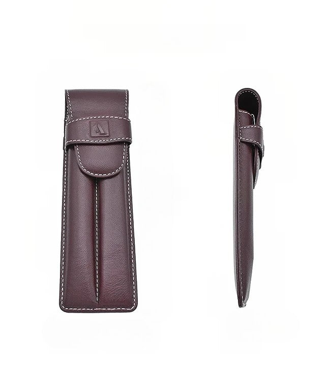 Pen Case to Carry 2 Pens - Wine