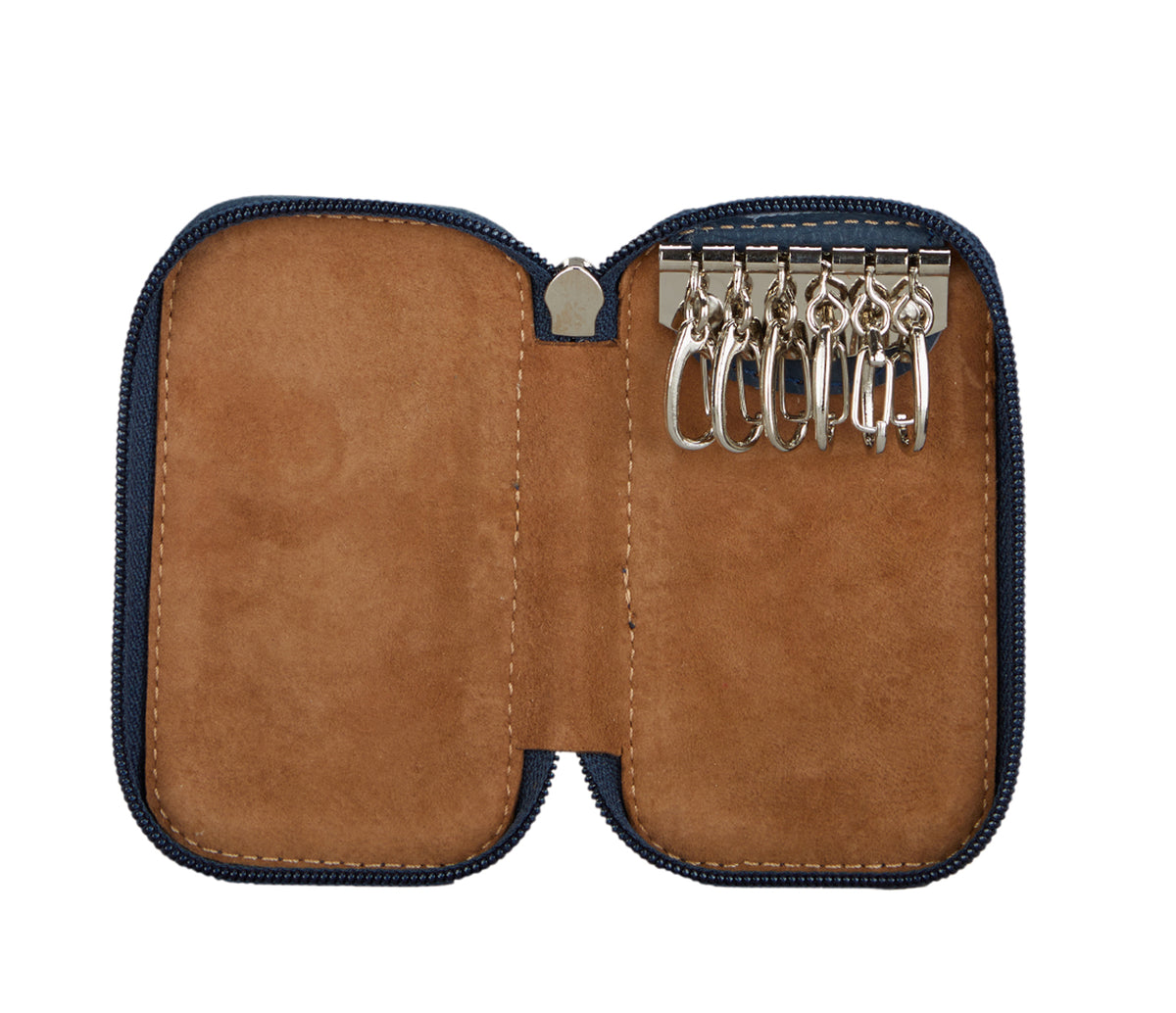 Keycase with Zipper Closing - Blue