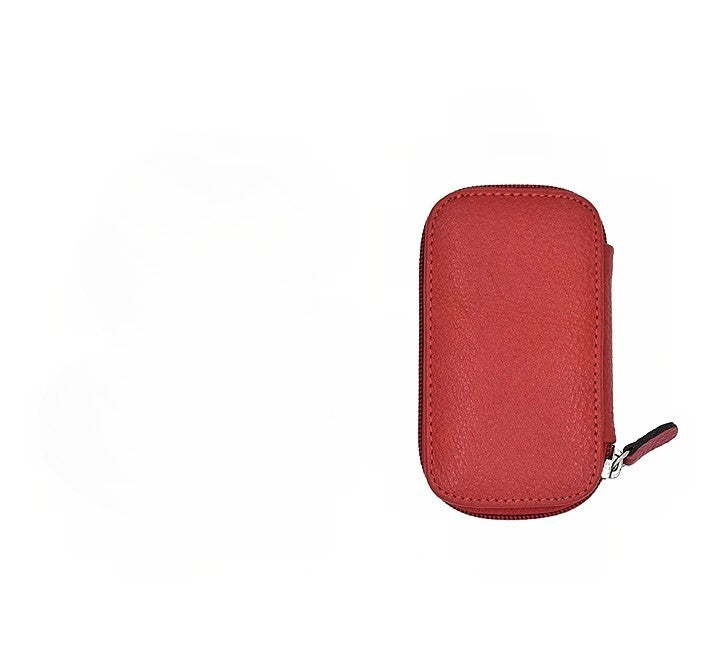 Keycase with Zipper Closing - Red