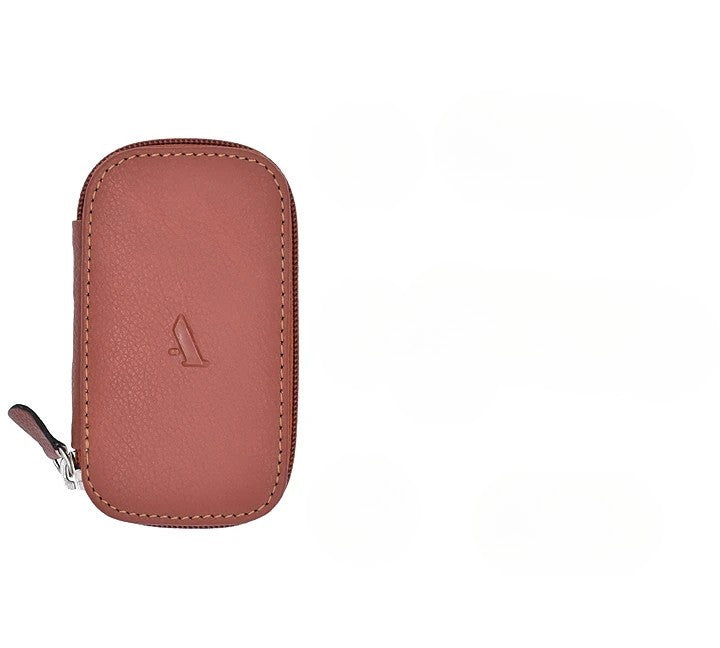 Keycase with Zipper Closing - Tan