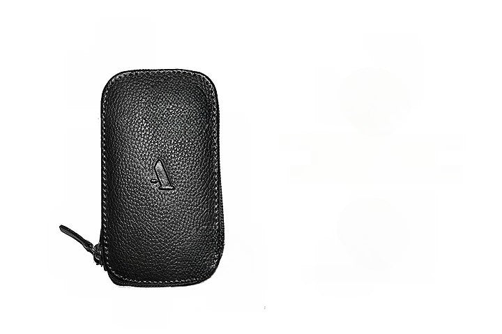 Keycase with Zipper Closing - Black