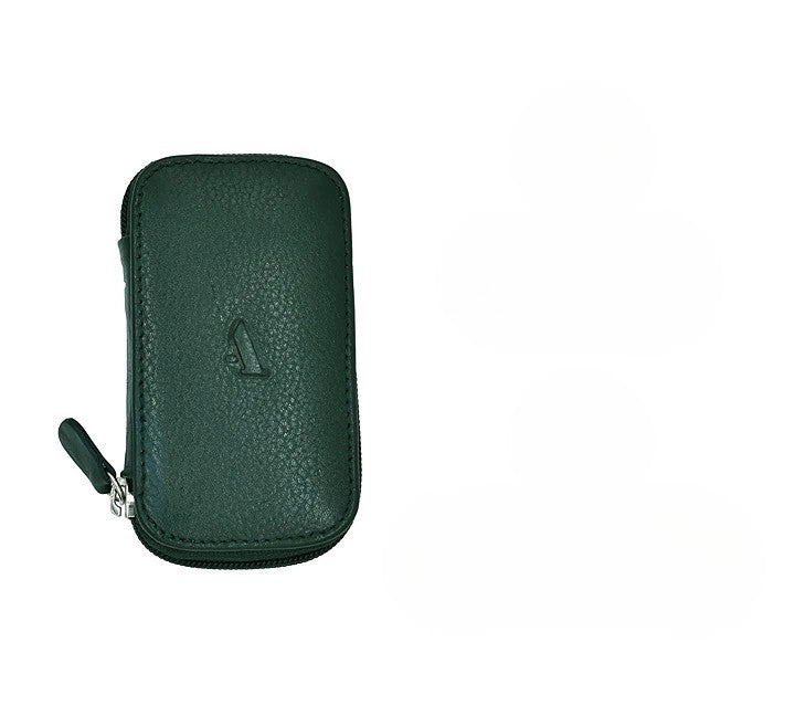 Keycase with Zipper Closing - Green