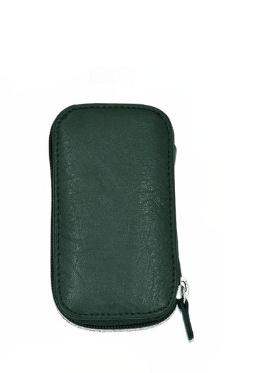 Keycase with Zipper Closing - Green