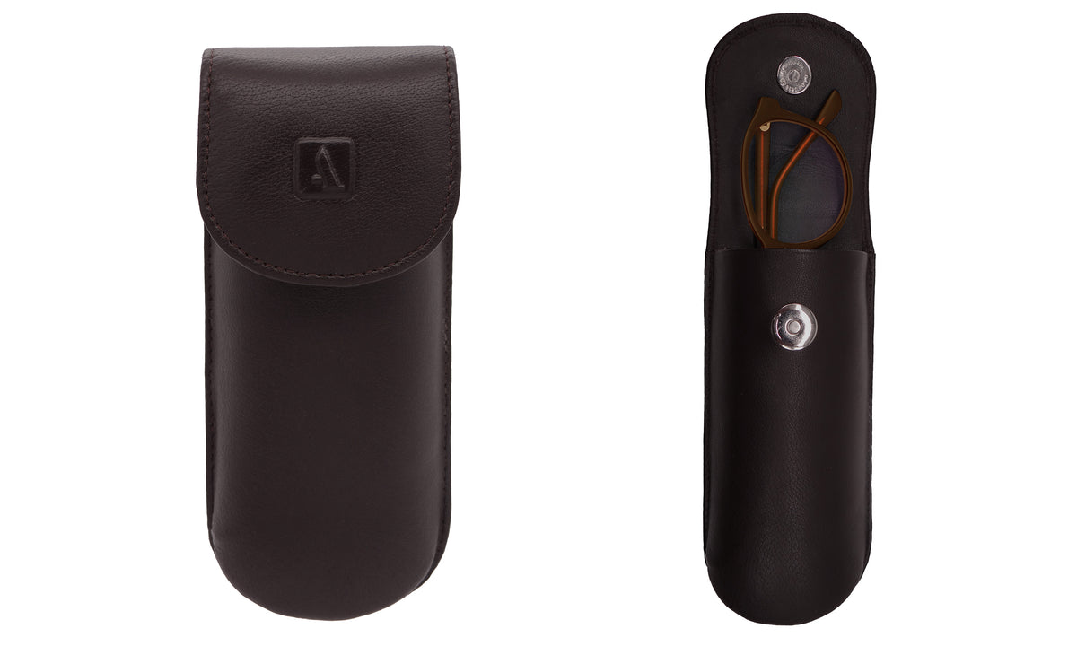 Reading Spectacle Semi Hard Case - Brown