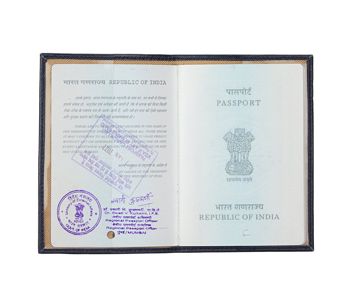Passport cover - Blue