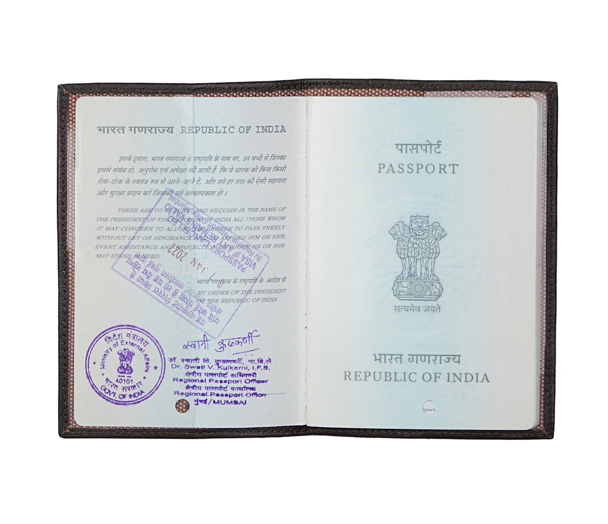 Passport cover - Brown