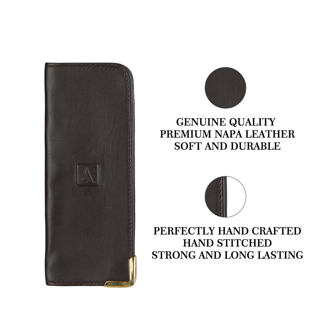 Reading spectacle soft case - Brown