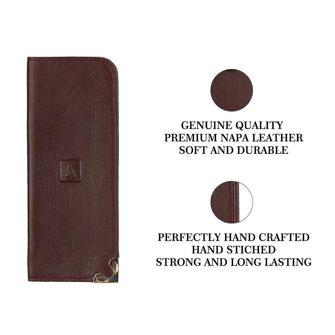 Reading spectacle soft case - Wine