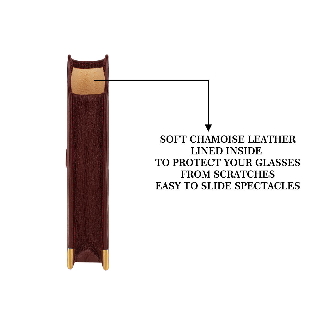 Reading spectacle soft case - Wine