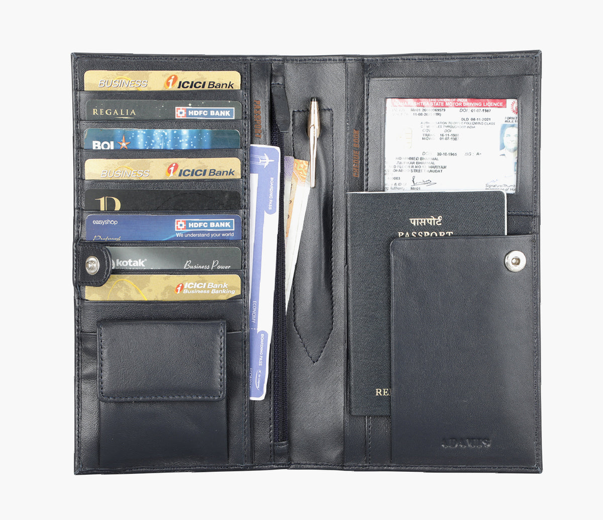 Novio Travel Wallet-Blue