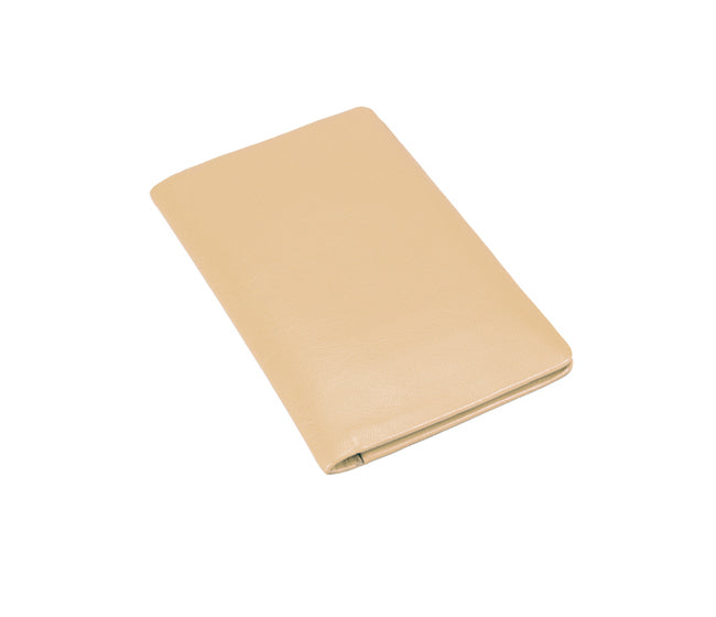 Sleek Vertical Bi-fold Credit Card Wallet-Beige