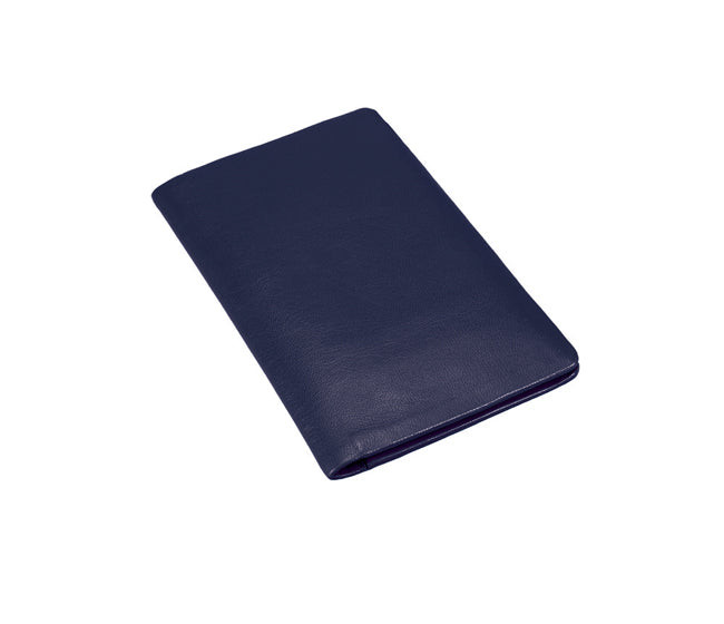 Sleek Vertical Bi-fold Credit Card Wallet-Blue