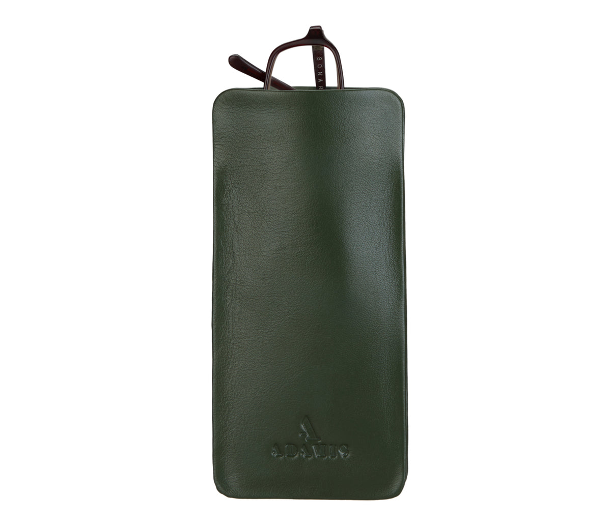 Soft Stitch Free Spectacle Case - Green