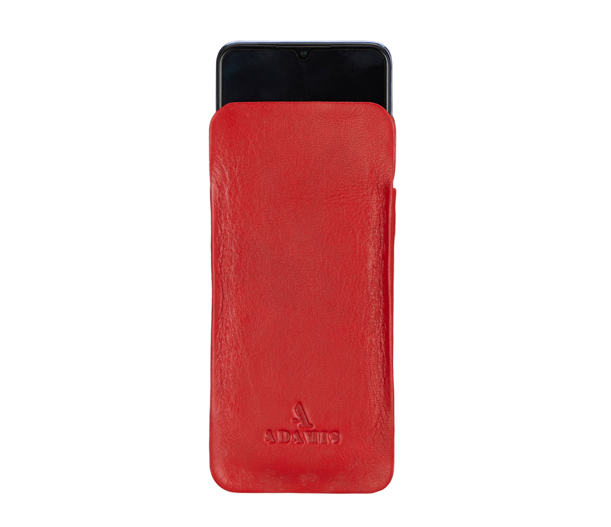 Soft Stitch Free Spectacle Case - Red