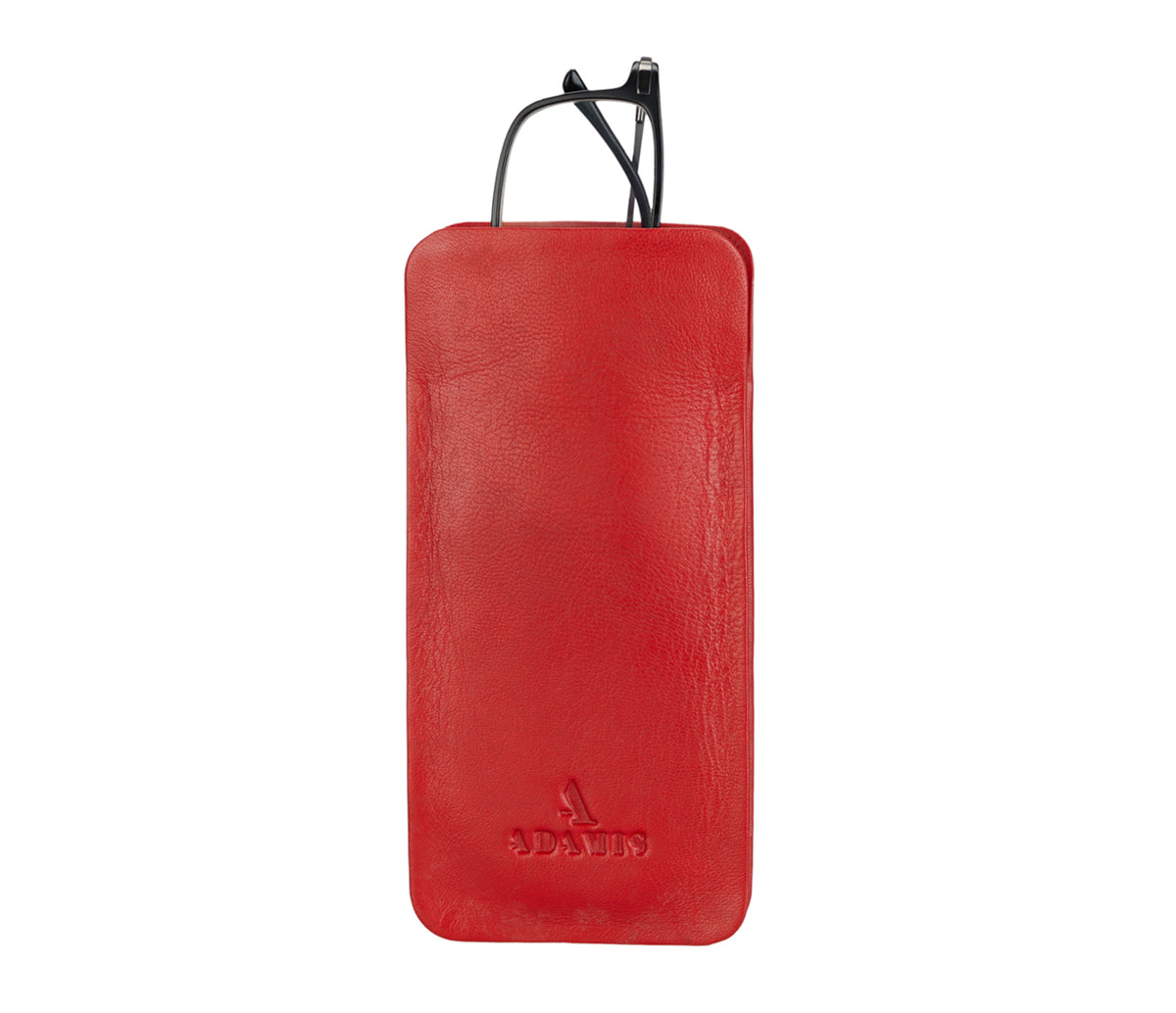 Soft Stitch Free Spectacle Case - Red