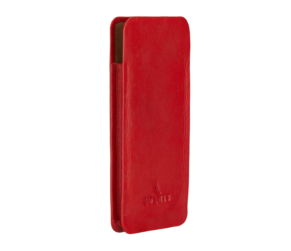 Soft Stitch Free Spectacle Case - Red