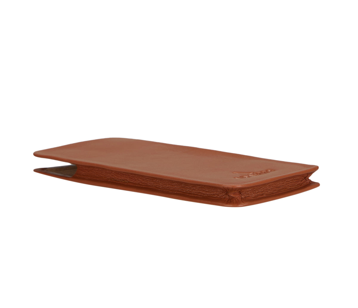 Soft stitch free spectacle case - Tan