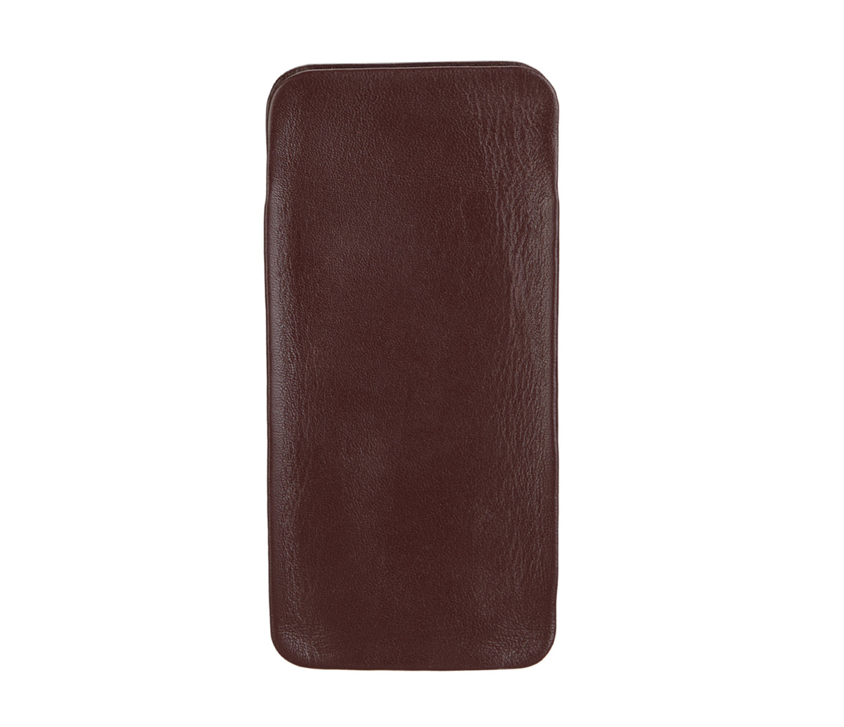 Soft stitch free spectacle case - Wine