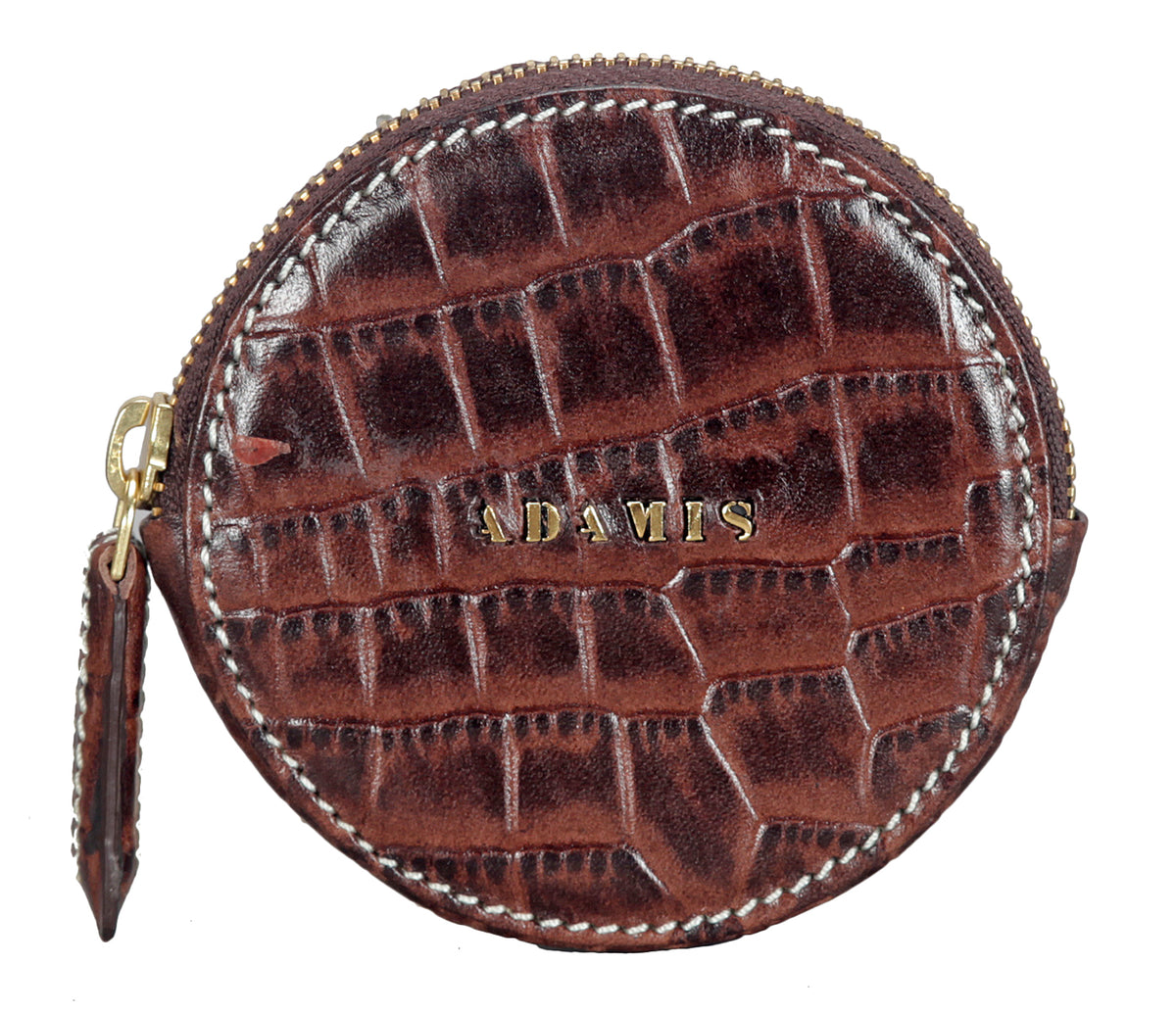 Leather Coin Pouch-Brown