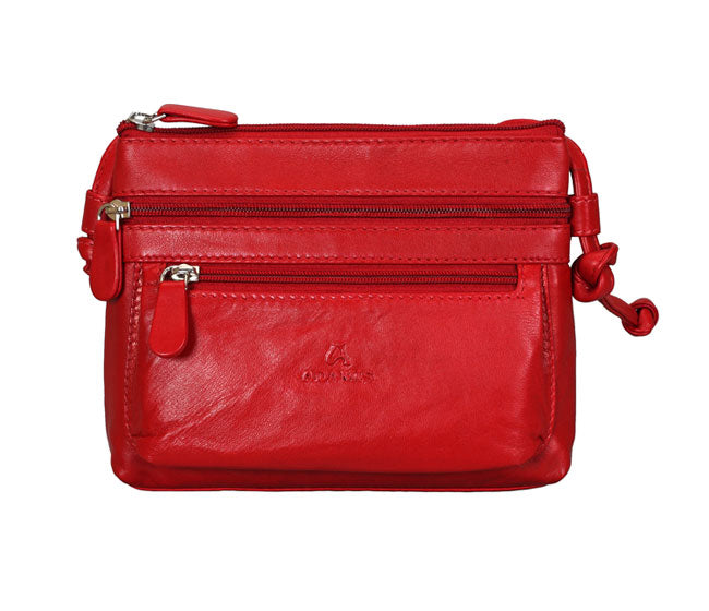 Olga Sling Cross Body Bag - Red