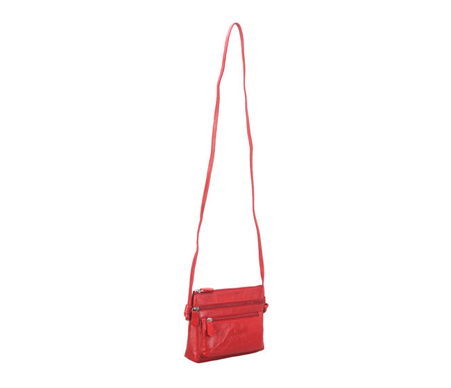 Olga Sling Cross Body Bag - Red