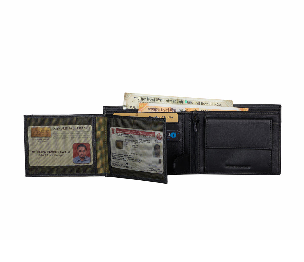 Stefano Mens Wallet-Black