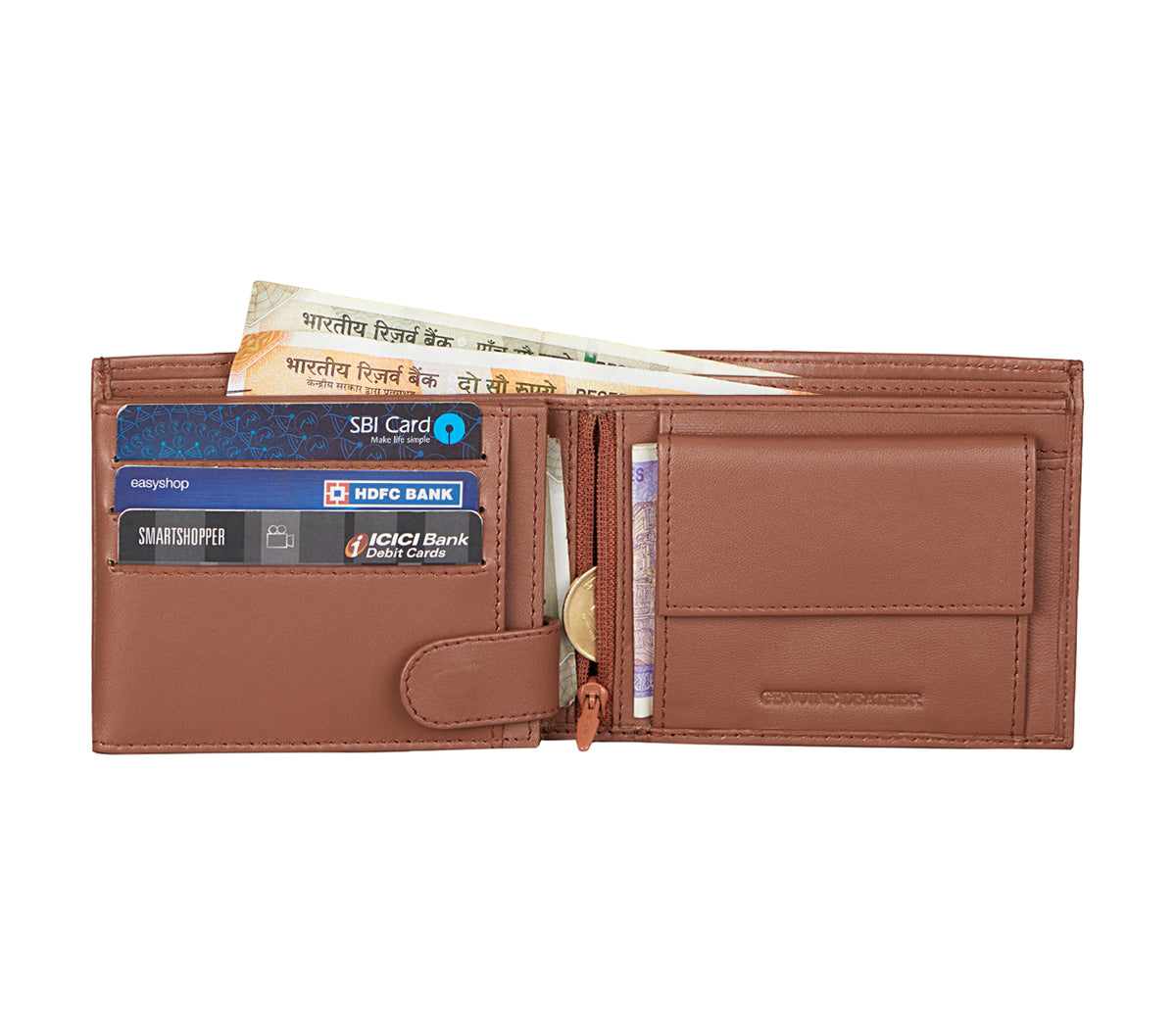 Stefano Mens Wallet-Tan