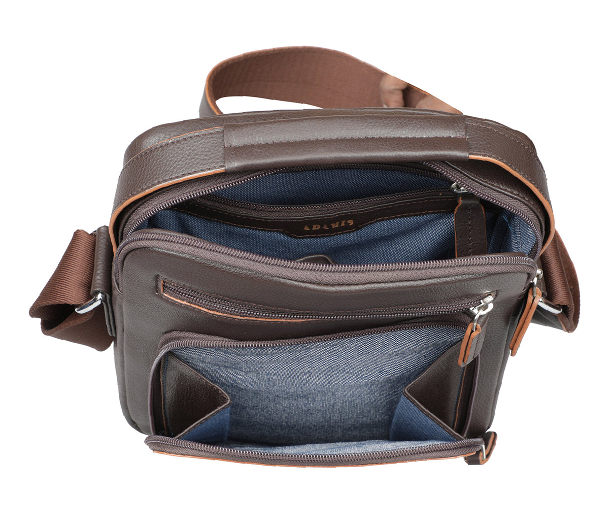 Rafael Cross Body Bag-Brown