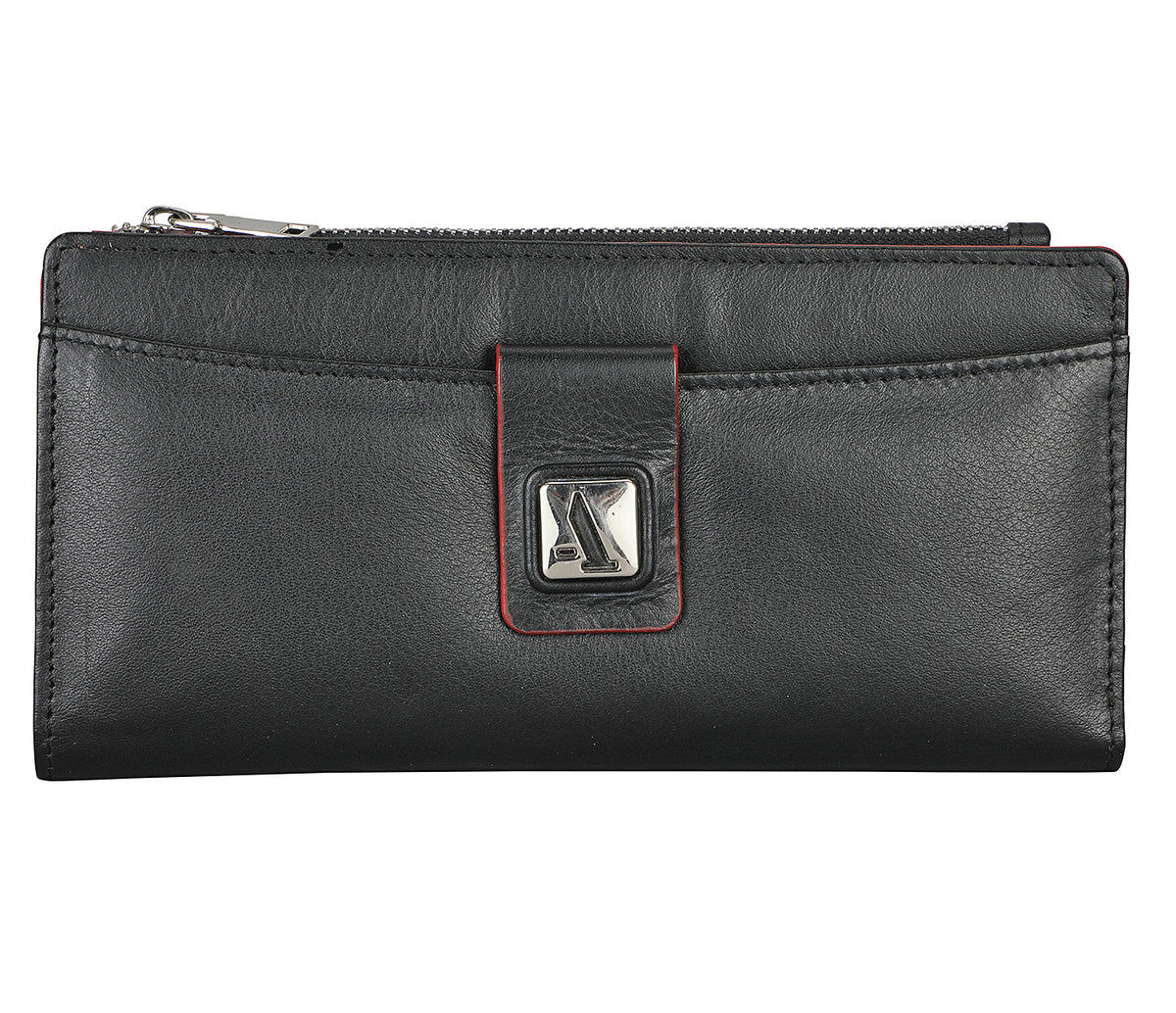 Claudita Womens Wallet - Black / Red