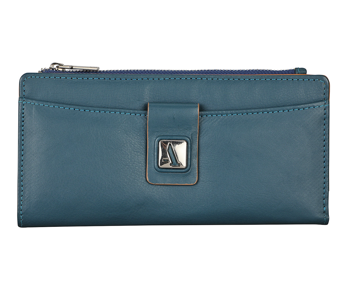 Claudita Womens Wallet-Blue/Beige