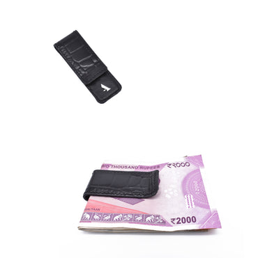 Multipurpose Card And Money Clip-Black
