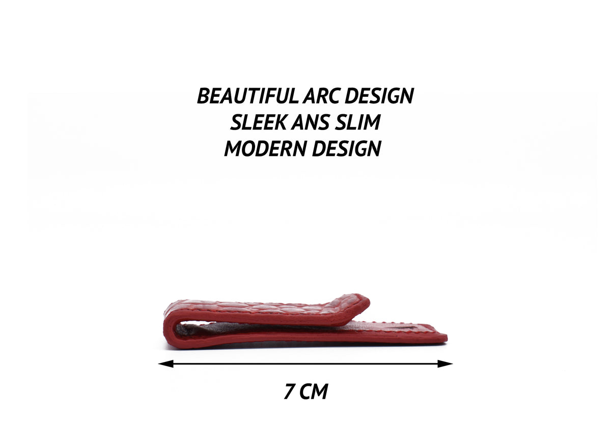 Multipurpose card and money clip - Red