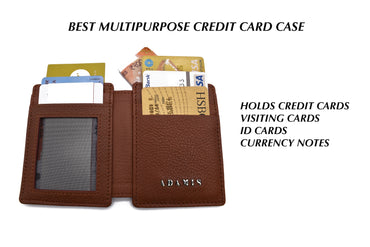 Credit Card Case And Magnetic Money Clip-Tan
