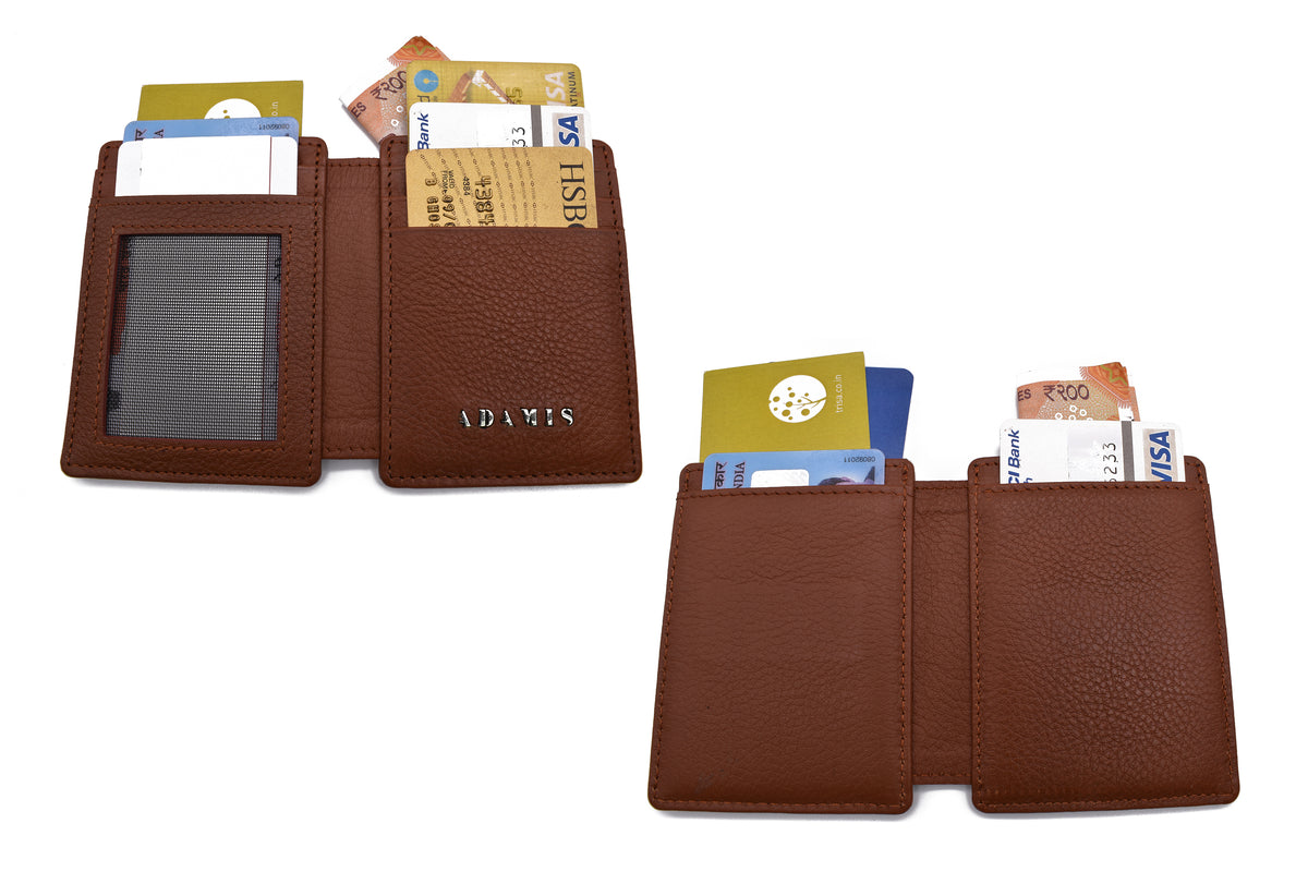 Credit Card Case And Magnetic Money Clip-Tan