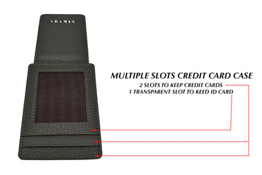 Credit Card Case And Magnetic Money Clip-Green