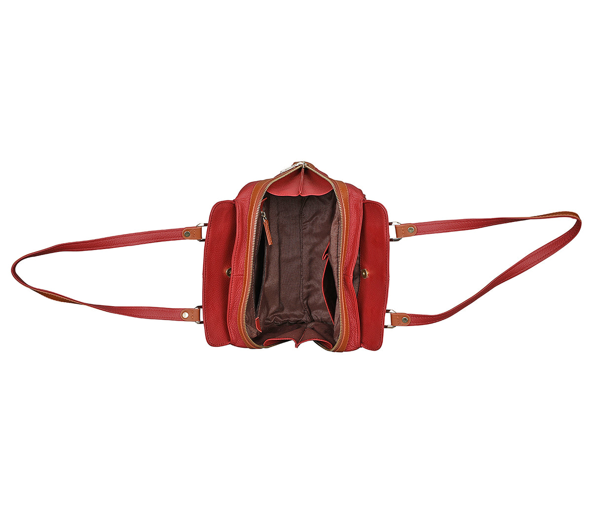 Gracia Shoulder Work Bag-Red
