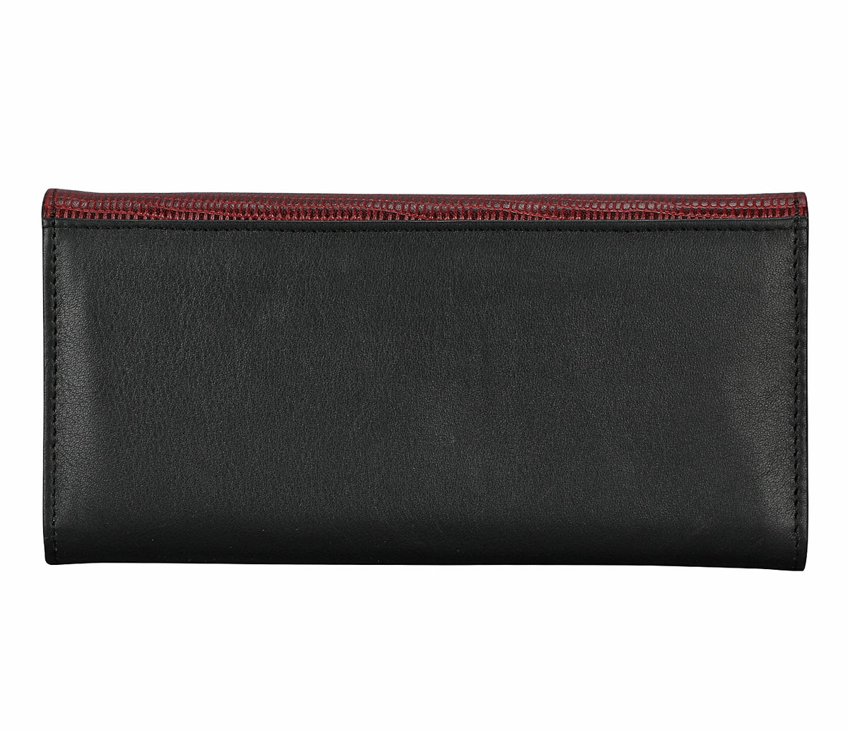Evelyn Womens Wallet-Wine/Black