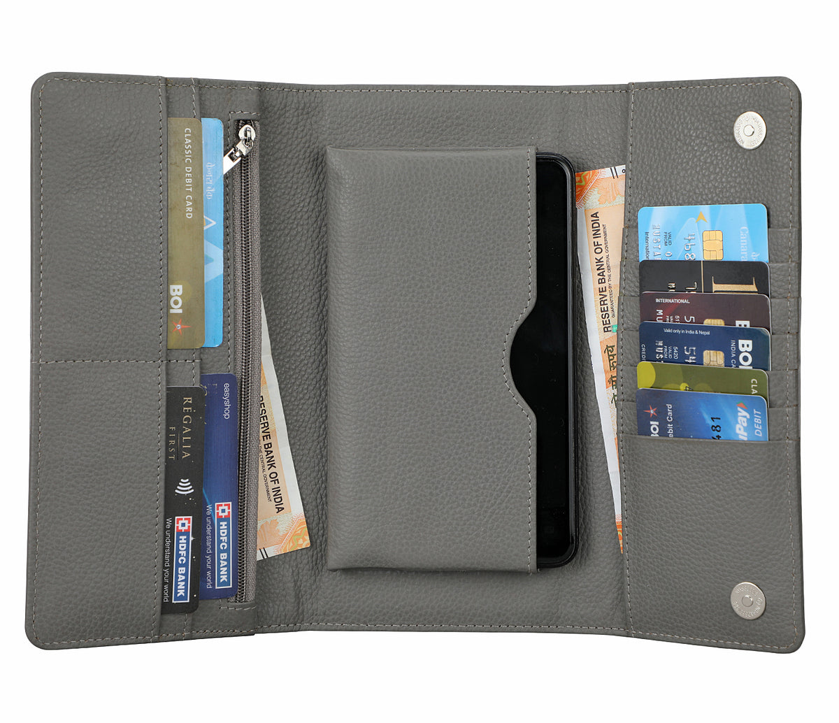 Nahia Womens Wallet-Grey