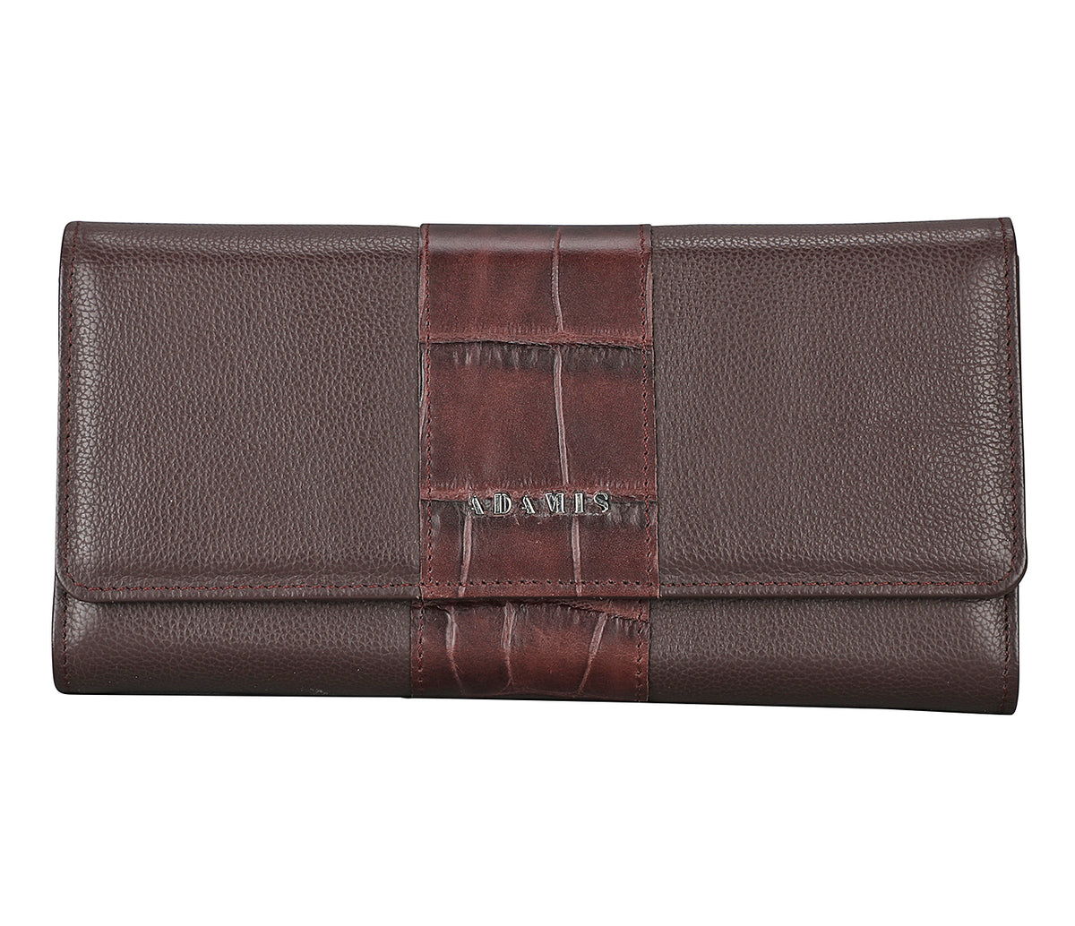 Nahia Womens Wallet-Wine