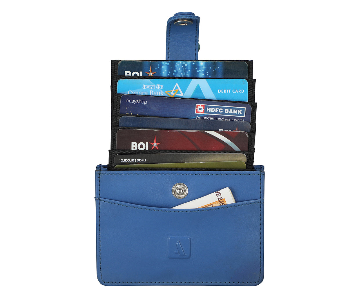 Blue Card Case-Blue