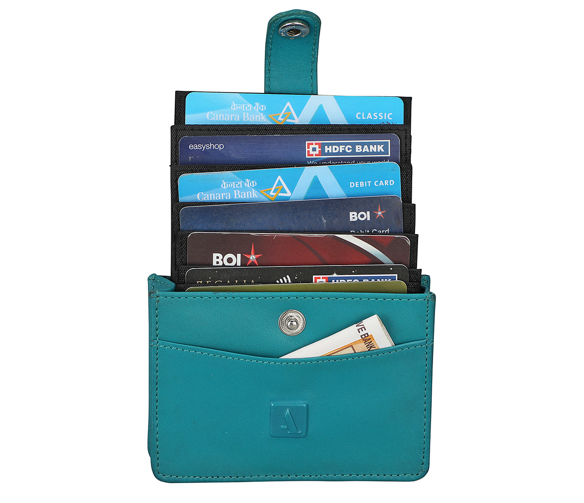 Blue Card Case - Green