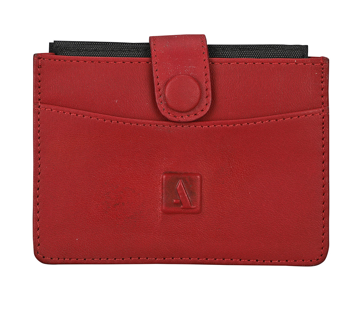 Blue Card Case - Red
