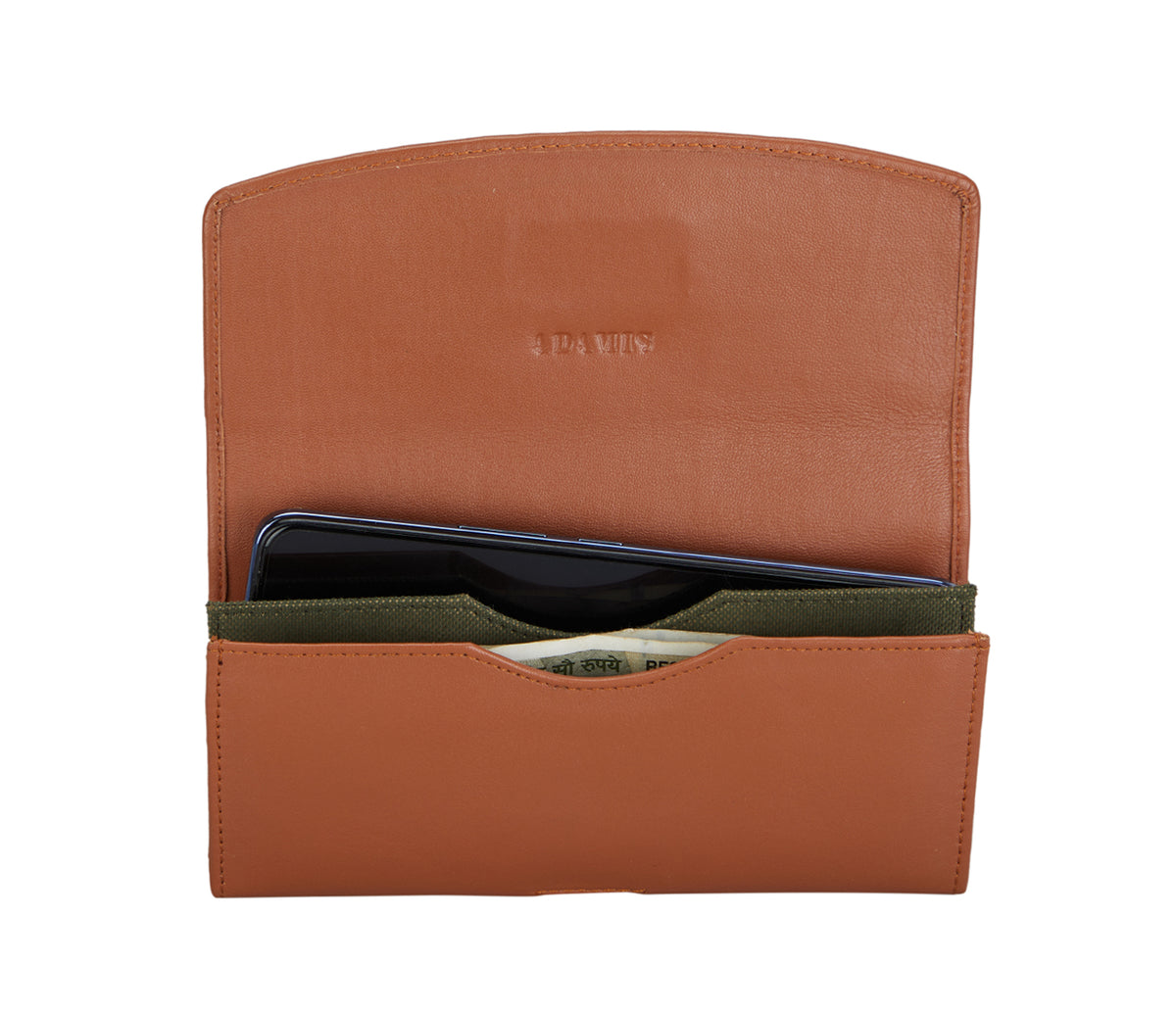 Unisex Mobile Wallet-Tan